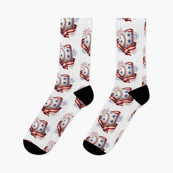 Item preview, Patriotic Baseball Fireworks American Flag Stars designed and sold by jgvisualarts.