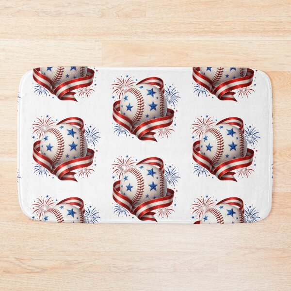 Item preview, Patriotic Baseball Fireworks American Flag Stars designed and sold by jgvisualarts.