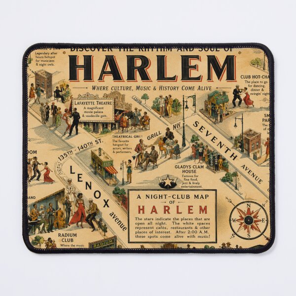 Item preview, Harlem Vintage Travel Poster Jazz Lovers designed and sold by RickE.