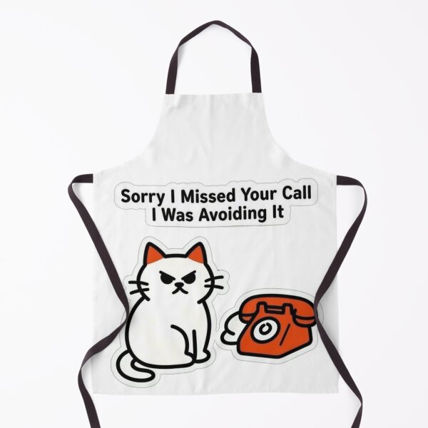 Item preview, Sorry I Missed Your Call I Was Avoiding It | Funny Grumpy Cat Phone Sticker designed and sold by Inkabbmate.