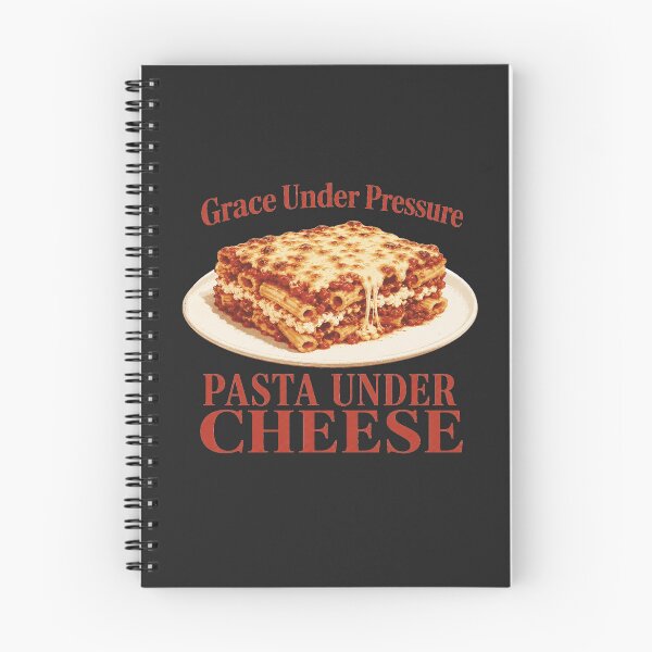 Item preview, Grace Under Pressure Pasta Under Cheese Baked Ziti designed and sold by POD DYNASTY | Original Print On Demand T-Shirt Graphics.