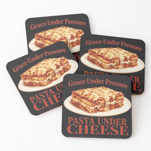 Item preview, Grace Under Pressure Pasta Under Cheese Baked Ziti designed and sold by POD DYNASTY | Original Print On Demand T-Shirt Graphics.
