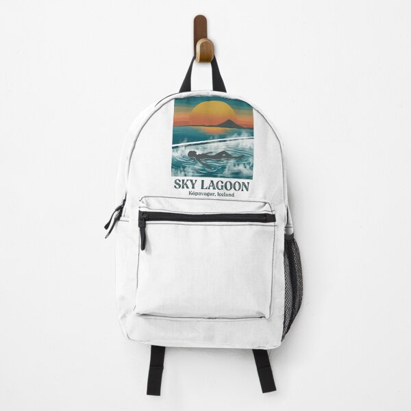 Item preview, Sky Lagoon Iceland Retro Minimalist Travel Poster designed and sold by EXATEES ⭐⭐⭐⭐⭐.