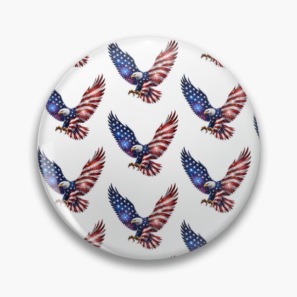 Item preview, American Bald Eagle USA Flag Fireworks Patriotic designed and sold by jgvisualarts.