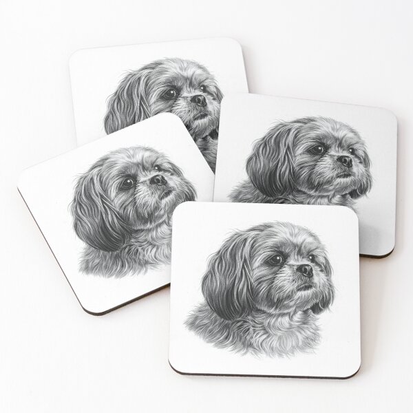 Item preview, Shih Tzu Sketch Portrait - Elegant Charcoal Dog Art designed and sold by Exquisite Design Studio „Paculówka”.