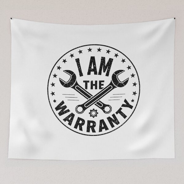 Item preview, I Am The Warranty Funny Mechanic Design | Automotive Technician Humor | Vintage Wrench Garage Graphic designed and sold by All1style.
