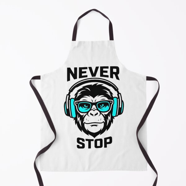 Item preview, Cool DJ Chimp Neon Blue Headphones Premium Sticker designed and sold by Mr-wow.