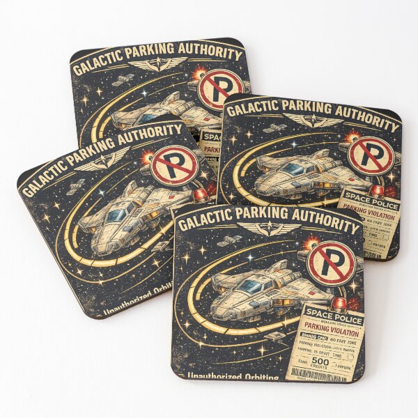 Item preview, Galactic Parking Authority Space Humor designed and sold by Houldi.
