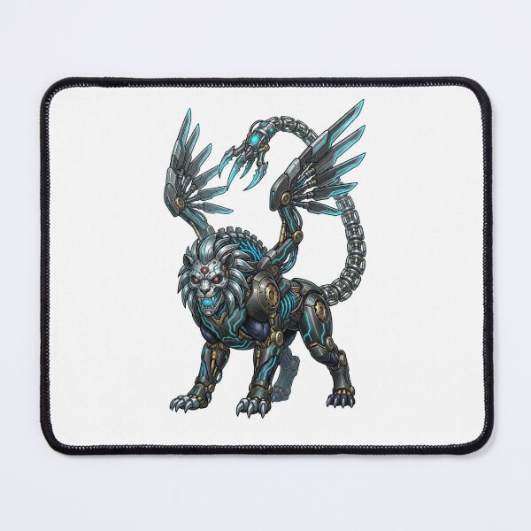 Item preview, Cyber Lion: Biomechanical Apex Predator Art designed and sold by CalmFrameArt.