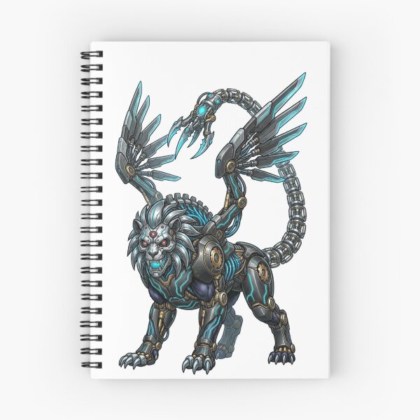 Item preview, Cyber Lion: Biomechanical Apex Predator Art designed and sold by CalmFrameArt.