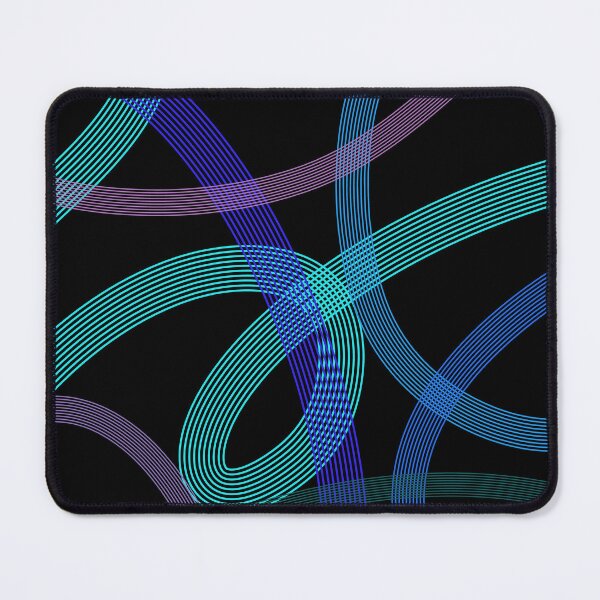 Item preview, Neon Ribbon Flow – Abstract Geometric Line Art designed and sold by GemniShop.