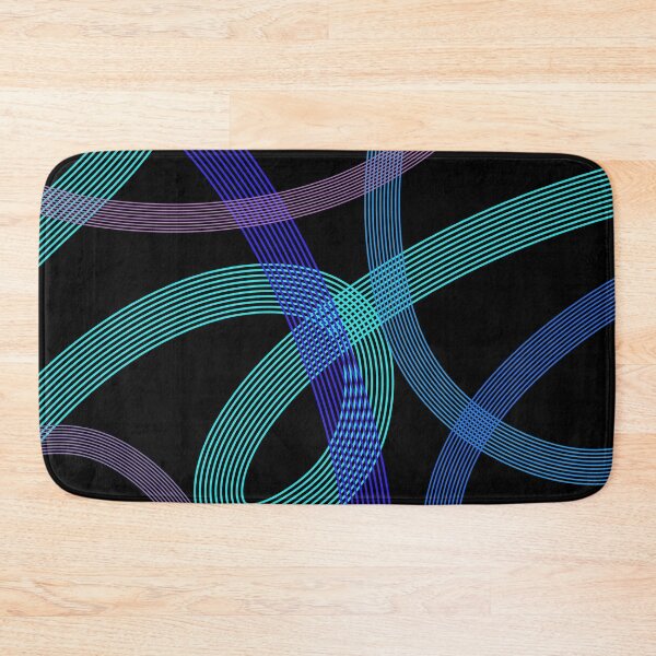 Item preview, Neon Ribbon Flow – Abstract Geometric Line Art designed and sold by GemniShop.