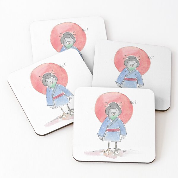 Item preview, Japanese Pigeon illustration. designed and sold by DebTheZeb.