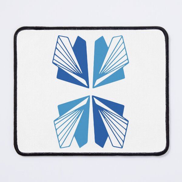 Item preview, Origami Wings — Blue Geometric Paper Art for Modern Minimalist Decor, Japandi & Abstract Lovers designed and sold by Mrsmauve.