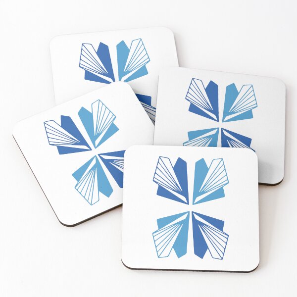 Item preview, Origami Wings — Blue Geometric Paper Art for Modern Minimalist Decor, Japandi & Abstract Lovers designed and sold by Mrsmauve.