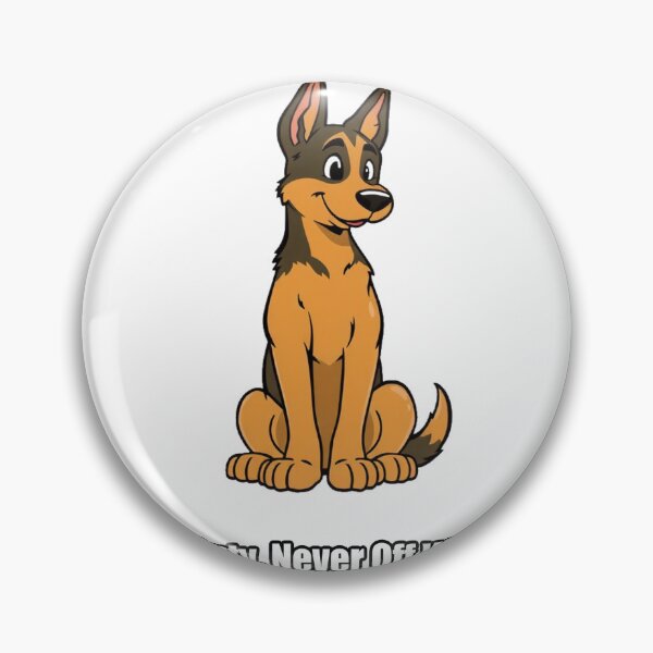 Item preview, German Shepherd Sticker - Off Duty Never Off Watch - GSD Gift designed and sold by pawdrops.