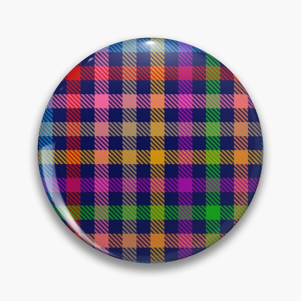Item preview, Colorful Rainbow Gingham Plaid Design - Blue  designed and sold by PatternTitan.