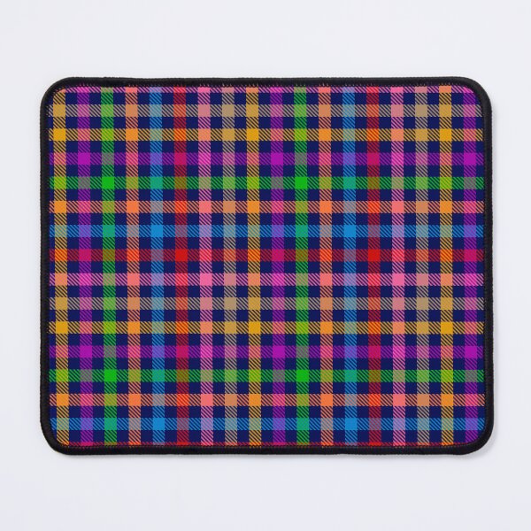 Item preview, Colorful Rainbow Gingham Plaid Design - Blue  designed and sold by PatternTitan.