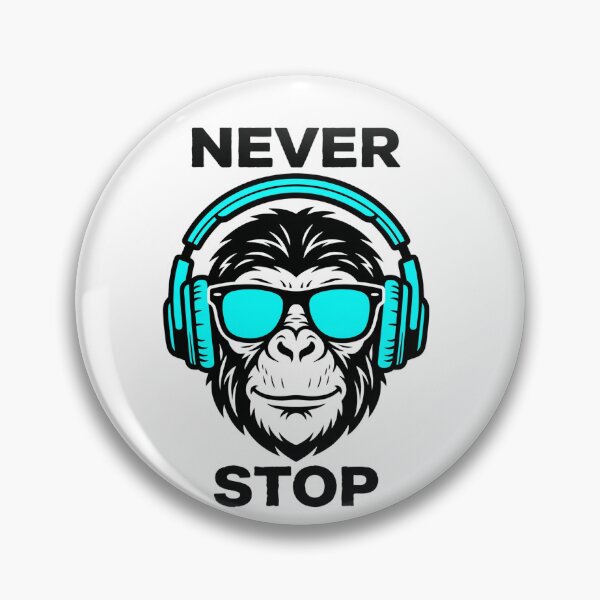 Item preview, Never Stop Monkey Music Lover Streetwear Shirt designed and sold by Mr-wow.