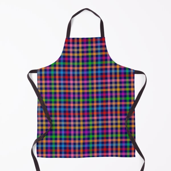 Item preview, Colorful Rainbow Gingham Plaid Design - Blue designed and sold by PatternTitan.