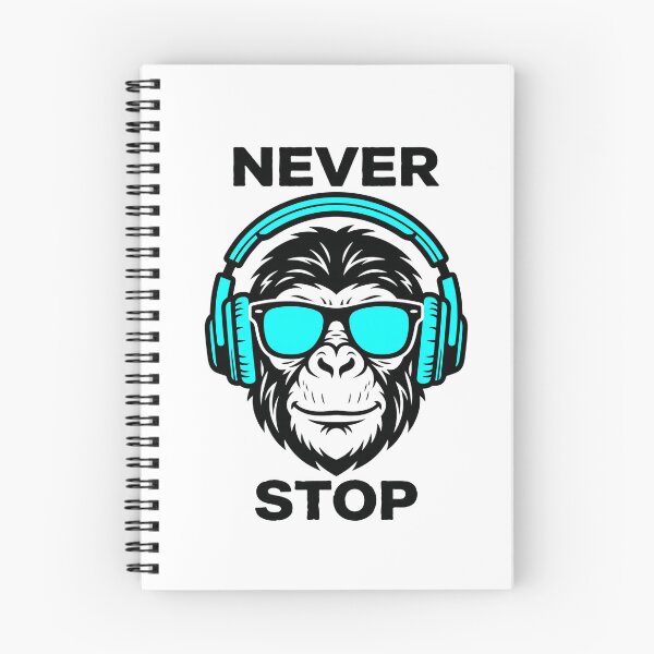 Item preview, Never Stop Monkey Music Lover Streetwear Shirt designed and sold by Mr-wow.