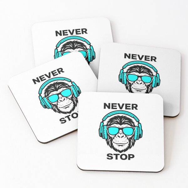 Item preview, Never Stop Monkey Music Lover Streetwear Shirt designed and sold by Mr-wow.