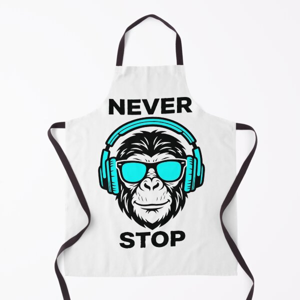Item preview, Never Stop Monkey Music Lover Streetwear Shirt designed and sold by Mr-wow.