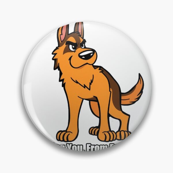 Item preview, German Shepherd Sticker - Protecting You From Everything GSD designed and sold by pawdrops.