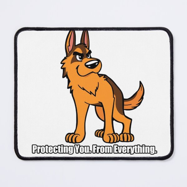 Item preview, German Shepherd Sticker - Protecting You From Everything GSD designed and sold by pawdrops.