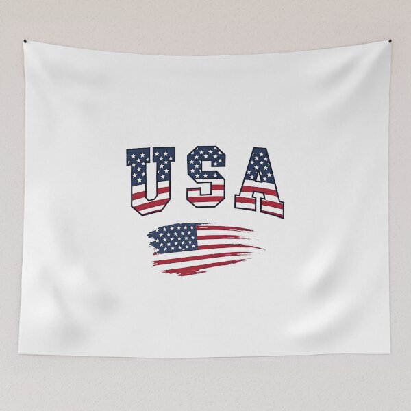 Item preview, USA Football Fan Cartoon Sticker | American Soccer Supporter designed and sold by aminesez22.