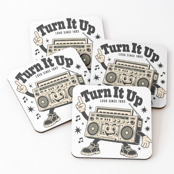 Item preview, Turn It Up Loud Since 1983 - Boombox Graphic designed and sold by Barcud Designs.