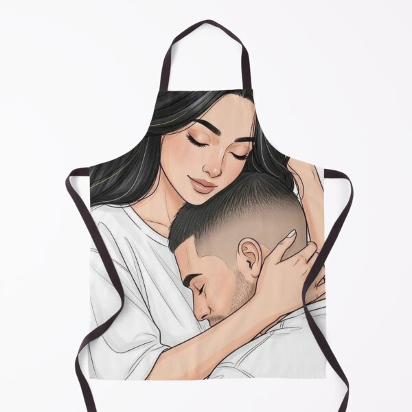 Item preview, Tender Embrace - Aesthetic Couple Digital Art designed and sold by     Pink Chaos Club.