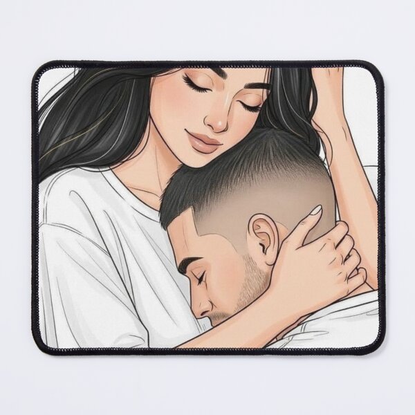 Item preview, Tender Embrace - Aesthetic Couple Digital Art designed and sold by Pink Chaos Club.