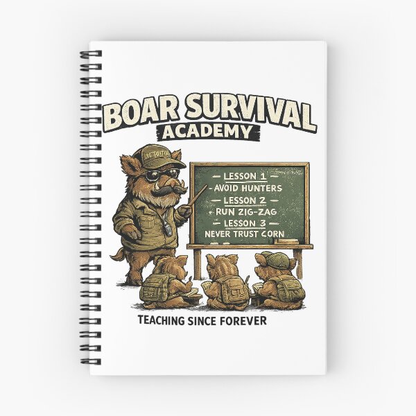 Item preview, Boar Survival Academy designed and sold by C6S5M.