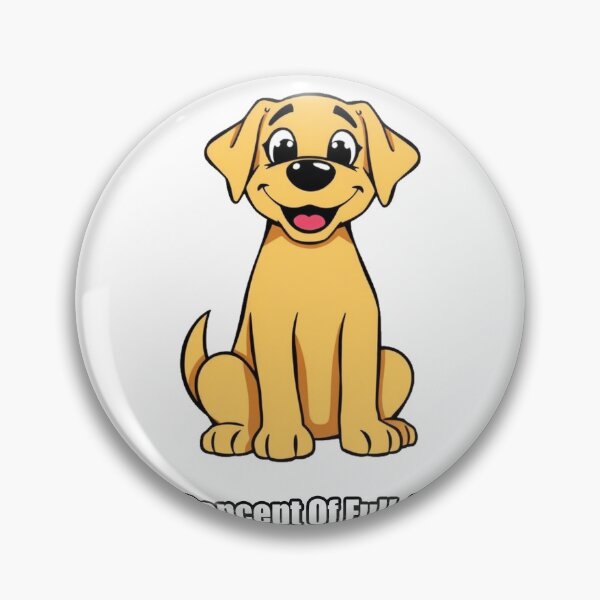 Item preview, Labrador Sticker - No Concept Of Full Ever - Yellow Lab Gift designed and sold by pawdrops.