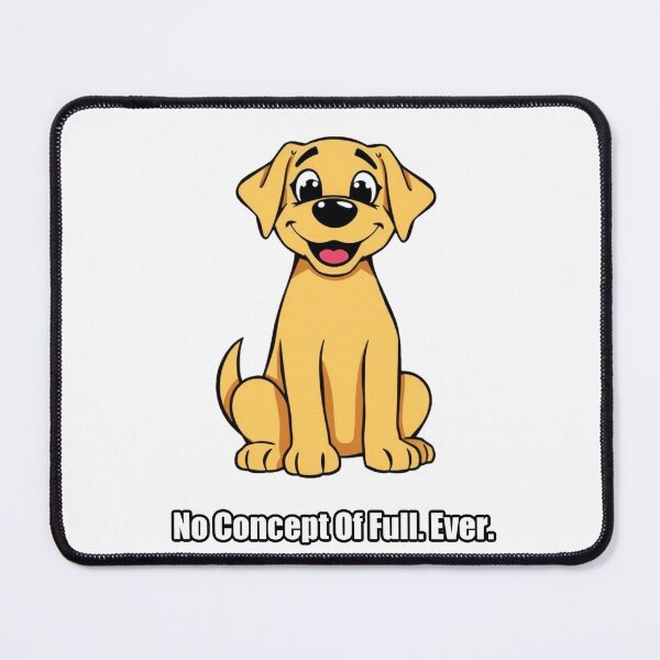 Item preview, Labrador Sticker - No Concept Of Full Ever - Yellow Lab Gift designed and sold by pawdrops.