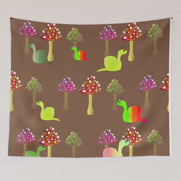 Item preview, Cute Cottagecore Mushrooms And Snails designed and sold by Sartoris Art.