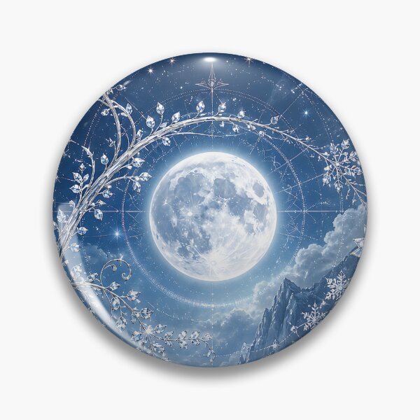 Artikelvorschau, Glacier Blue Celestial Moon Garden entworfen und verkauft von puredevn.