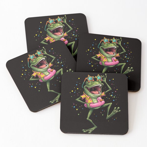 Item preview, Funny Summer Frog Pool Party Shirt | Vacation Frog Retro Design designed and sold by GraphicGlowTeesStore.