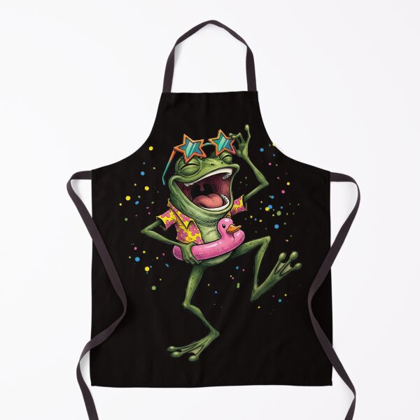 Item preview, Funny Summer Frog Pool Party Shirt | Vacation Frog Retro Design designed and sold by GraphicGlowTeesStore.