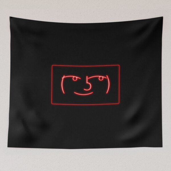 Item preview, Red Neon Lenny Face Glowing Meme Sign designed and sold by Jakub  Seweryn.