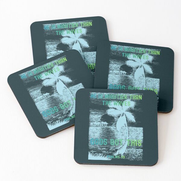 Item preview, Tropical Beach Sunset Palm Tree Paradise Gods Got This Psalms 93 designed and sold by Forevermore.