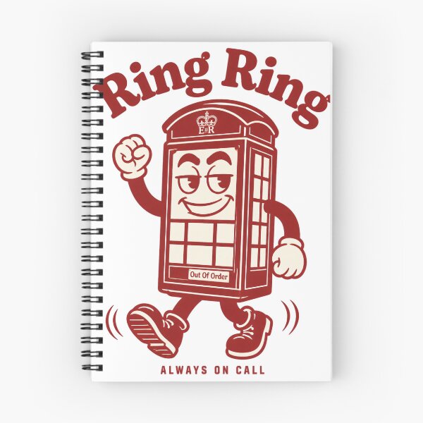 Item preview,  Ring Ring Always On Call - British Phone box Graphic designed and sold by Barcud Designs.