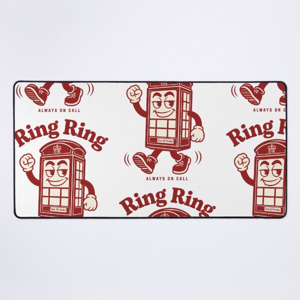 Item preview, Ring Ring Always On Call - British Phone box Graphic designed and sold by Barcud Designs.