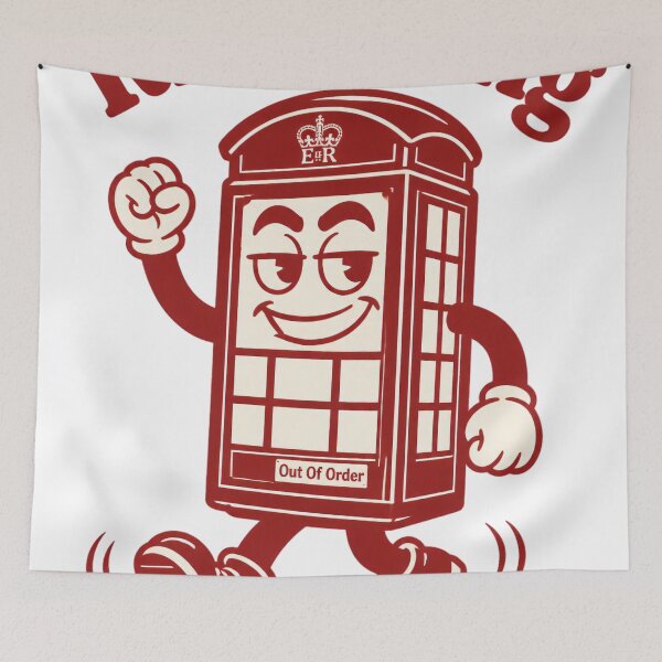 Item preview,  Ring Ring Always On Call - British Phone box Graphic designed and sold by Barcud Designs.