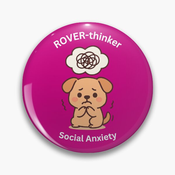 Item preview, Cute Socially Anxious Dog [Square Edition] designed and sold by Anxiously Introverted.