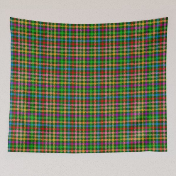 Item preview, Colorful Rainbow Gingham Plaid Design - Green  designed and sold by PatternTitan.