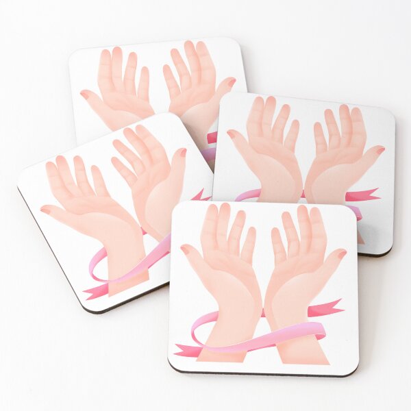 Item preview,  Breast Cancer Awareness Ribbon Hands designed and sold by DailyDoodlesBySumbul.