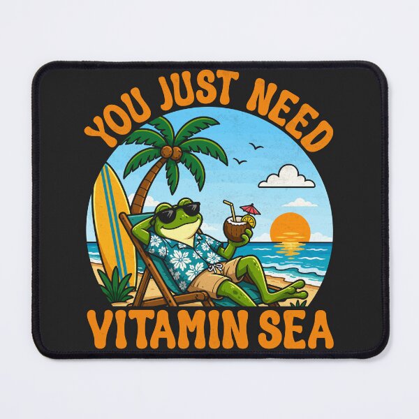 Item preview, I Just Need Vitamin Sea Cool Frog designed and sold by legendaryskins.