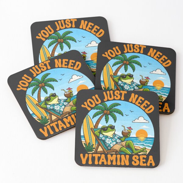 Item preview, I Just Need Vitamin Sea Cool Frog designed and sold by legendaryskins.
